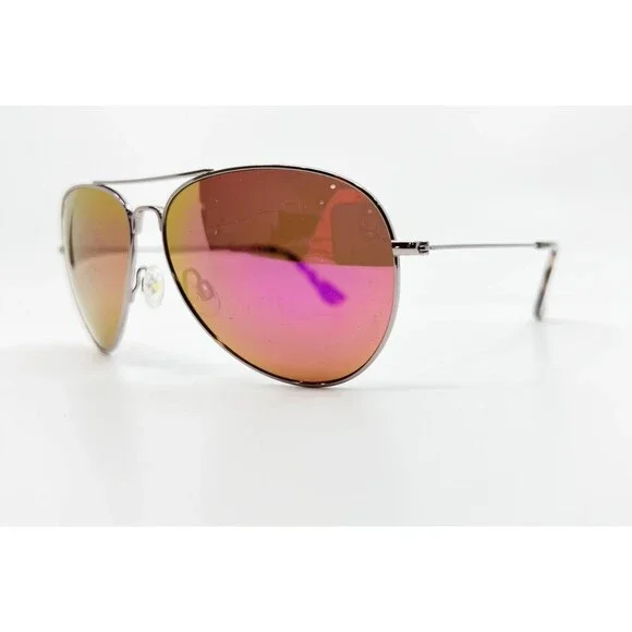 Maui Jim Mavericks Sunglasses Silver MJ264-16R 61-14-137 Mens Tortoise 7972